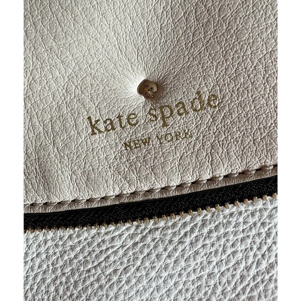 KATE SPADE Colorblock Leather Crossbody Zippered Purse Bag Satchel - Picture 7 of 8